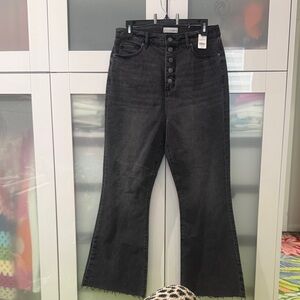 LOFT Charcoal Flare Jeans